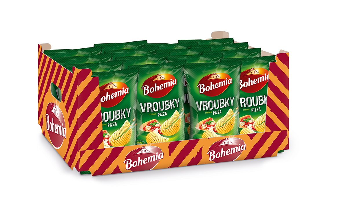 Bohemia Vroubky pizza 18 x 120 g