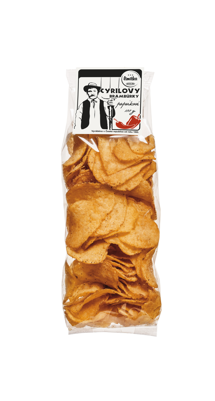 Cyrilovy brambůrky paprikové 18 x 100 g
