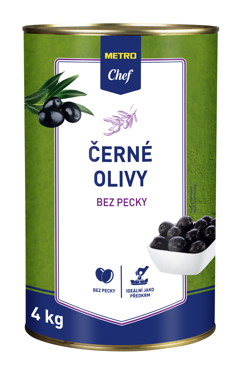 METRO Chef Olivy černé bez pecky 4000 g