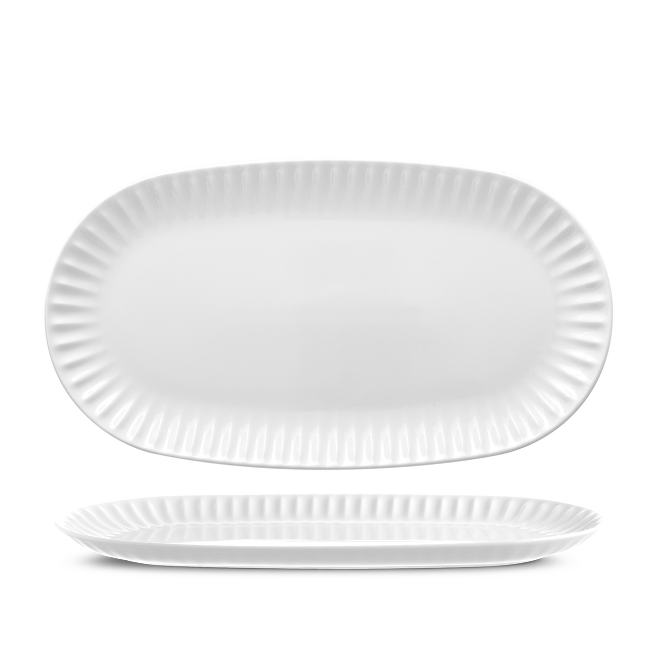 G.Benedikt Podnos oválný RIBBY 37 cm porcelán 3 ks