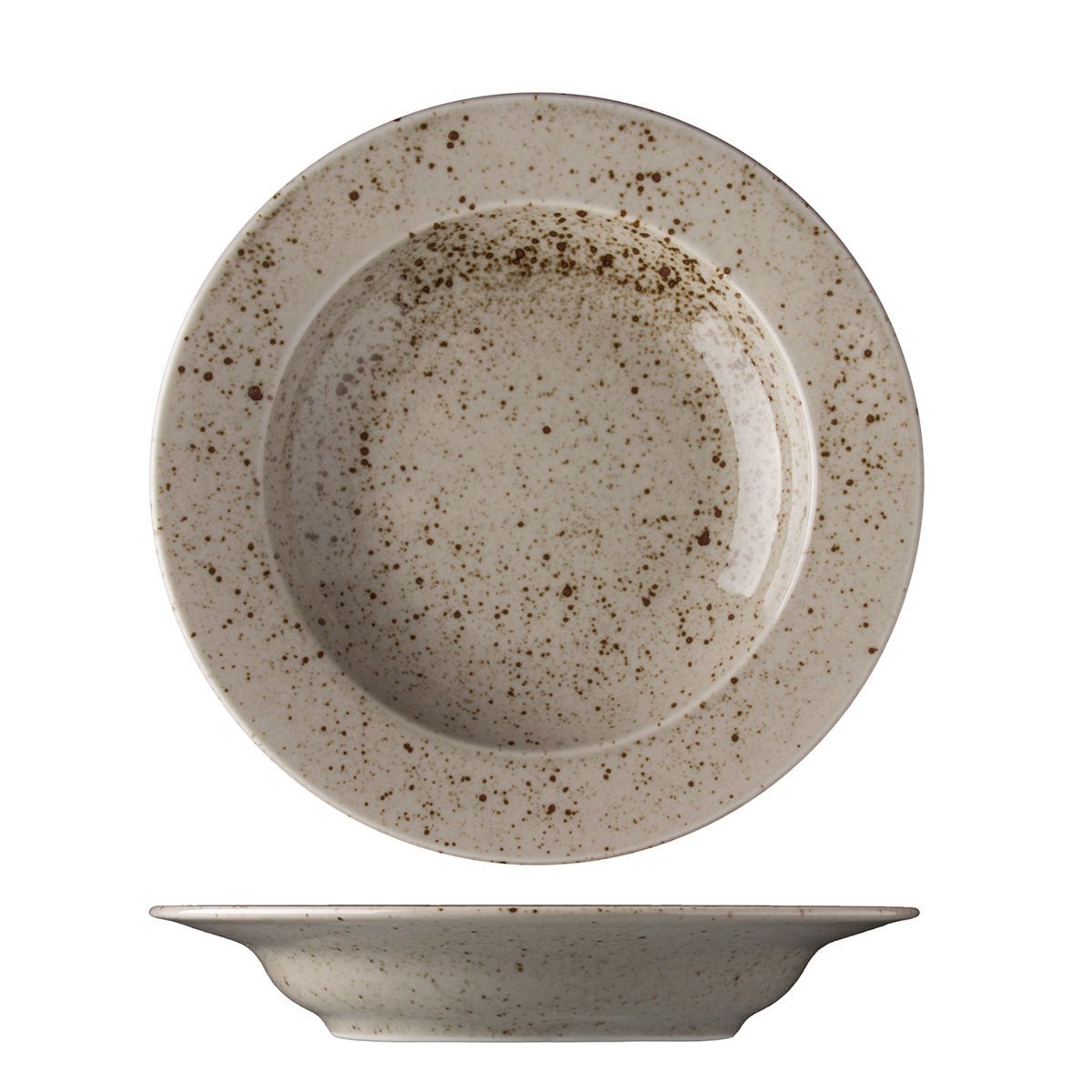 Lilien Talíř hluboký Life Natural 22 cm porcelán 6 ks