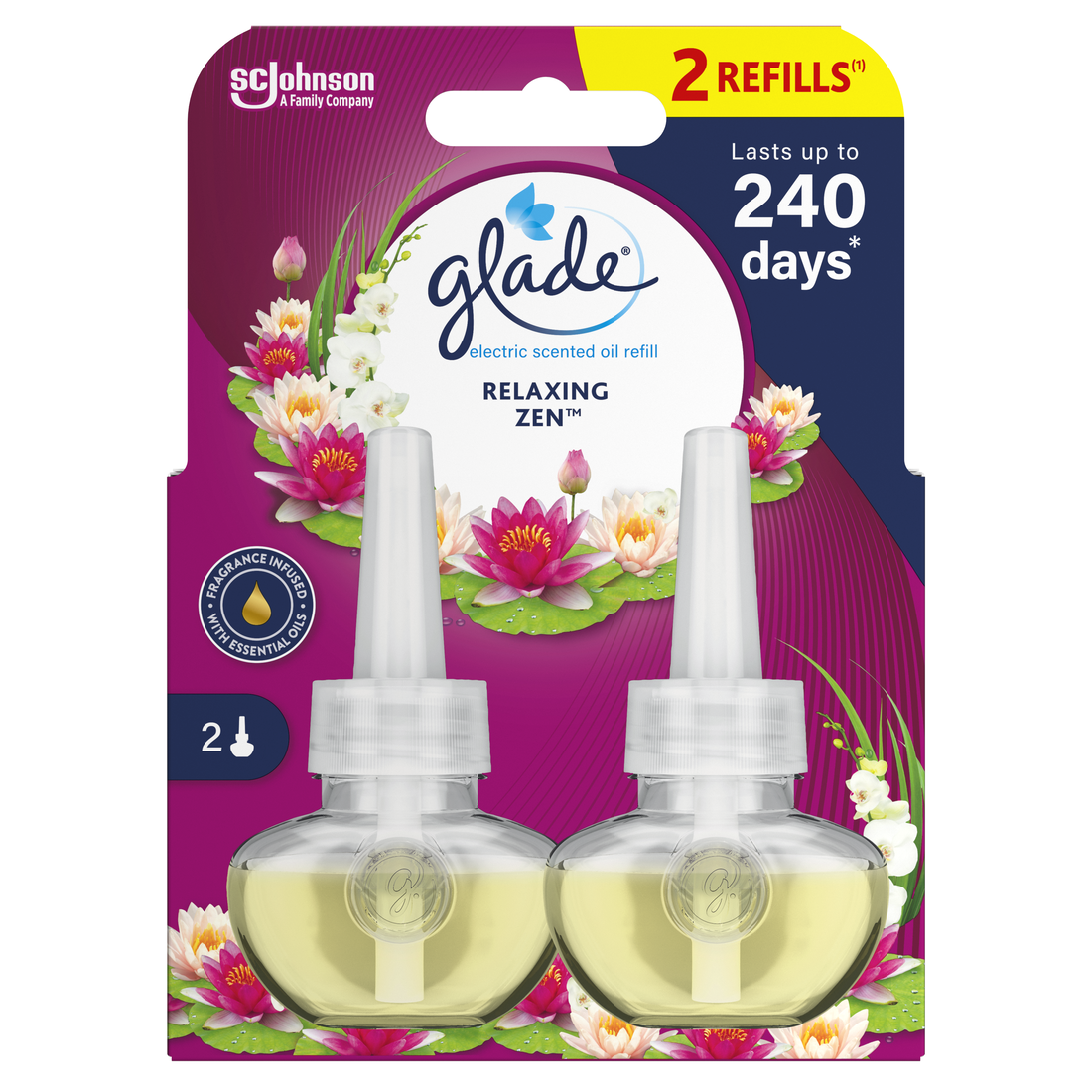 glade Electric Relaxing Zen náhradní náplň 2 x 20 ml