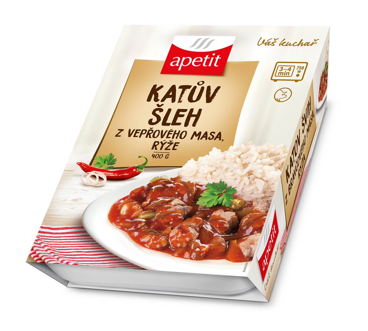 apetit Katův šleh z vepřového masa rýže chlaz. 400 g