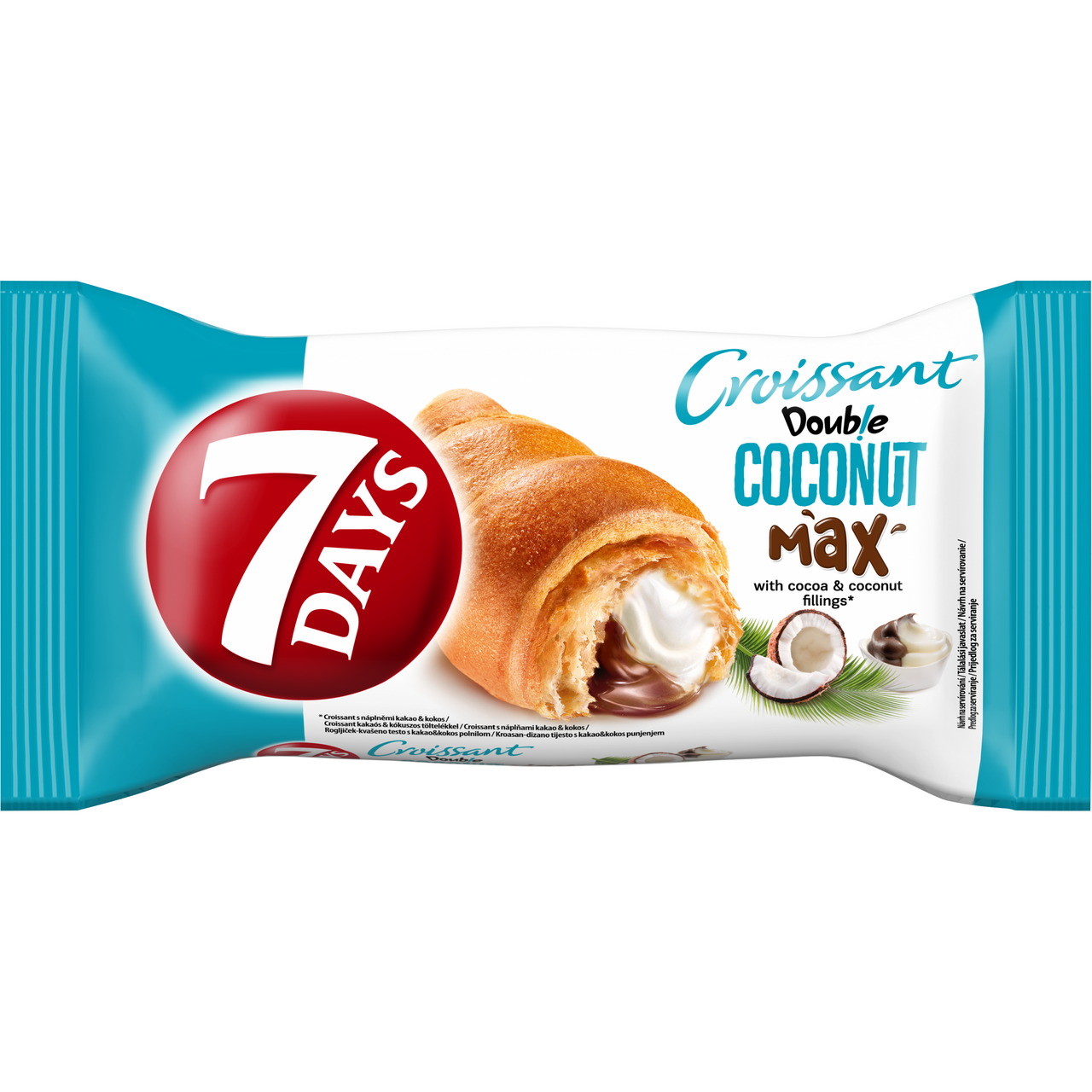7 DAYS Croissant Kakao kokos 20 x 80 g