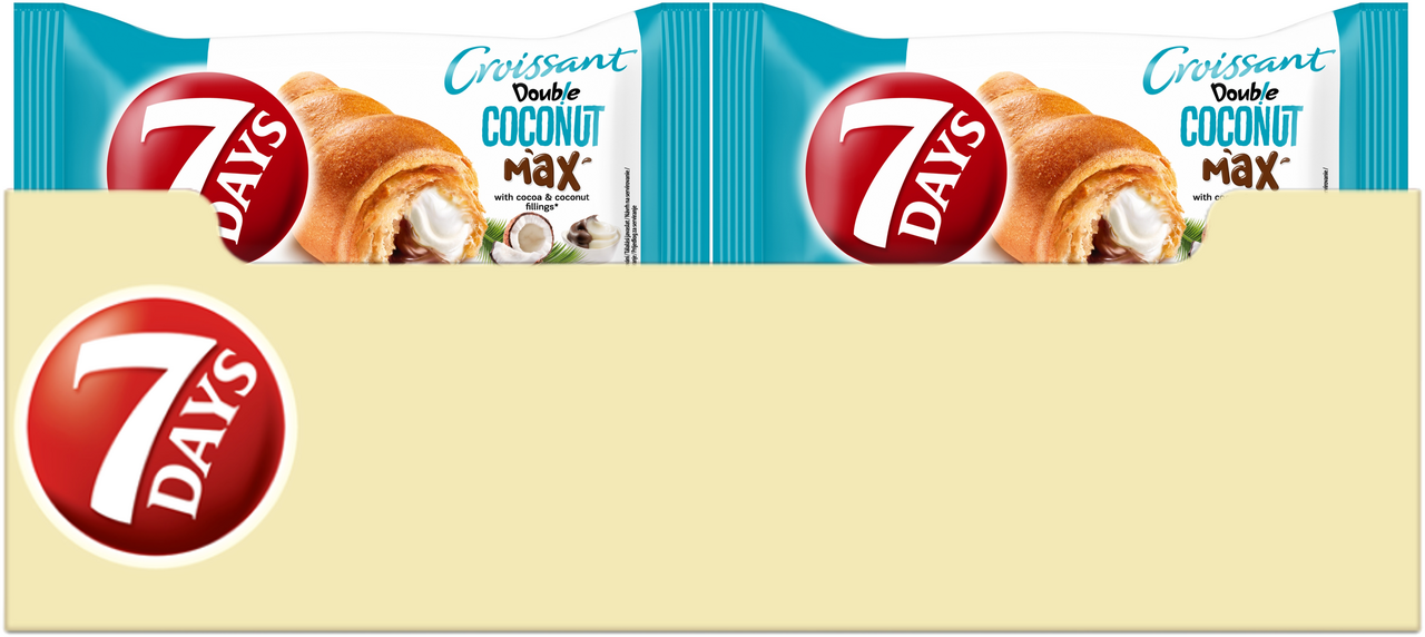 7 DAYS Croissant Kakao kokos 20 x 80 g