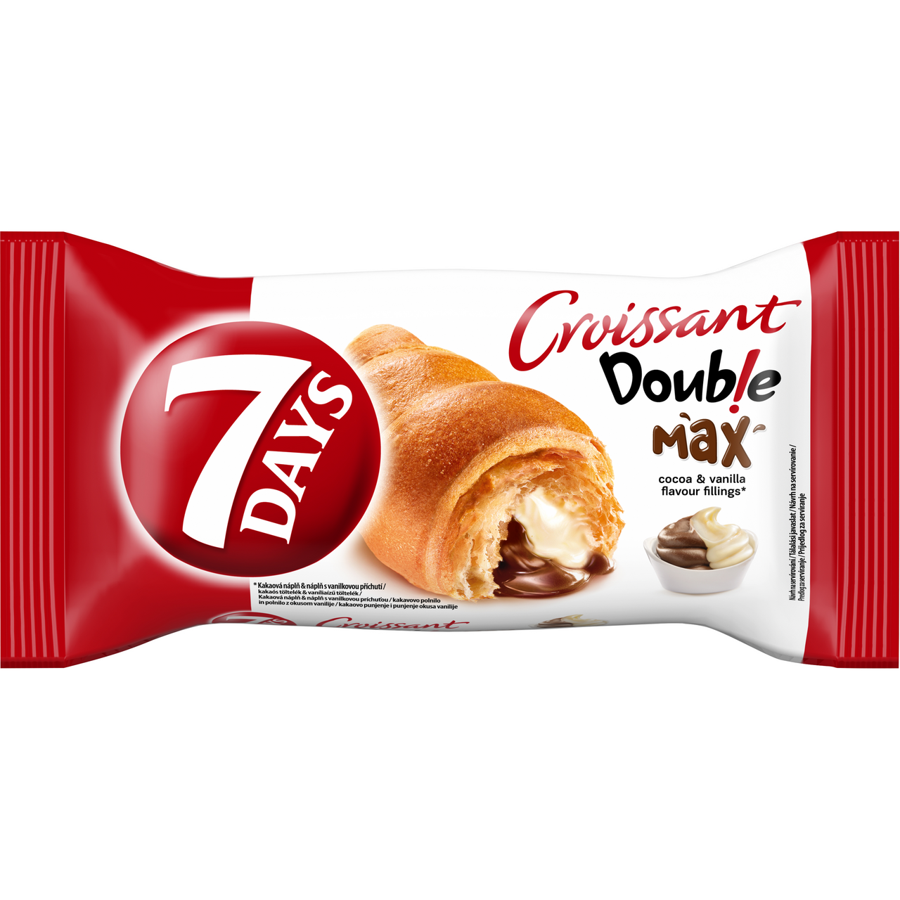 7DAYS Croissant kakao + vanilka 20 x 80 g
