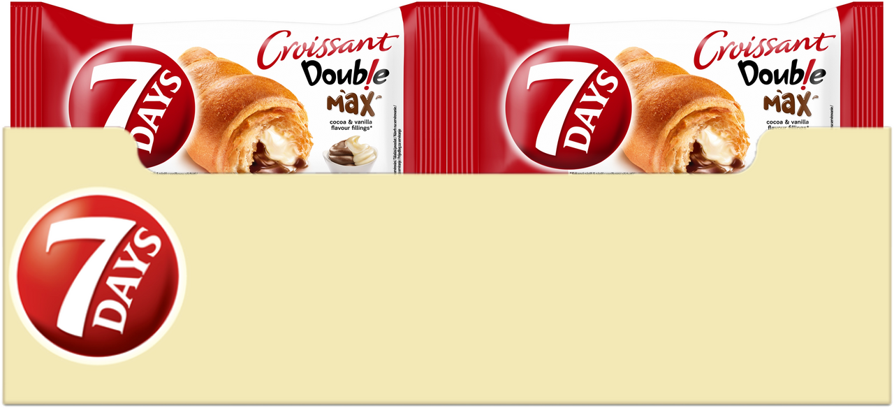 7DAYS Croissant kakao + vanilka 20 x 80 g
