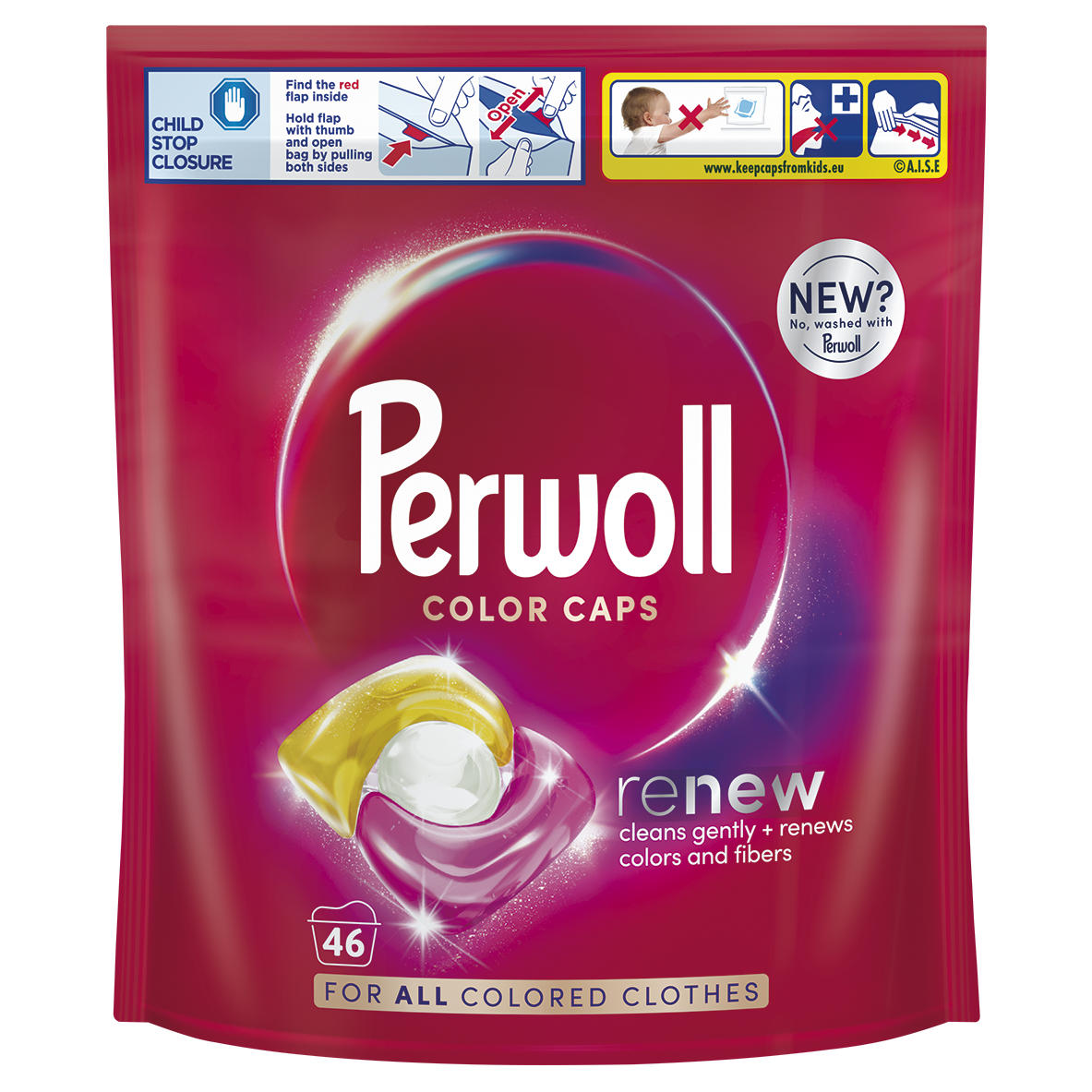 Perwoll Caps Color Doy kapsle na praní 46 ks