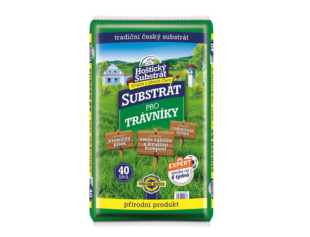 NOHEL-GARDEN Substrát Hoštický pro trávník 40 l