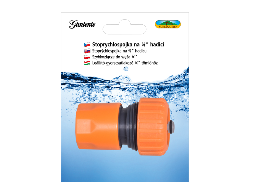 NOHEL-GARDEN Rychlospojka hadicová se stop ventilem 3/4 1 ks