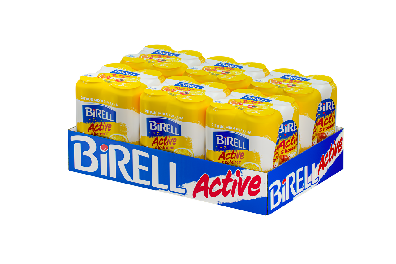 BIRELL Active Citrus nealkoholický nápoj 6 x 4 x 500 ml plech