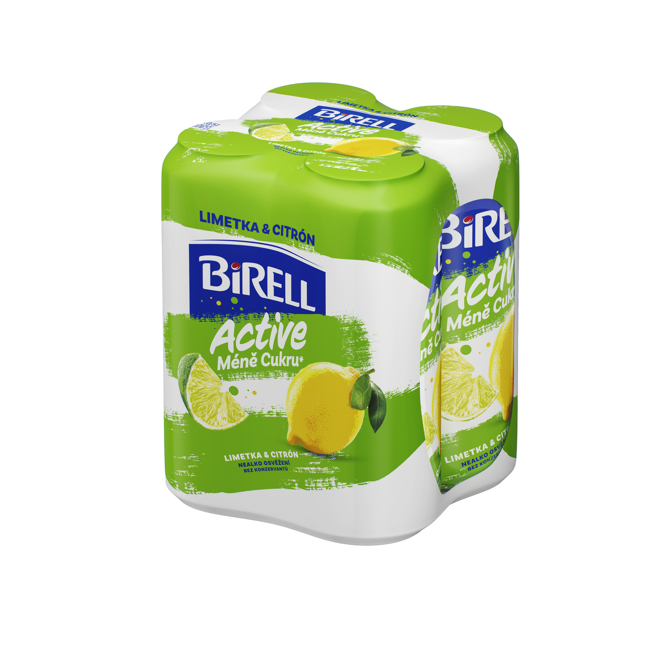 BIRELL Active Limeta nealkoholické pivo 24 x 500 ml plech