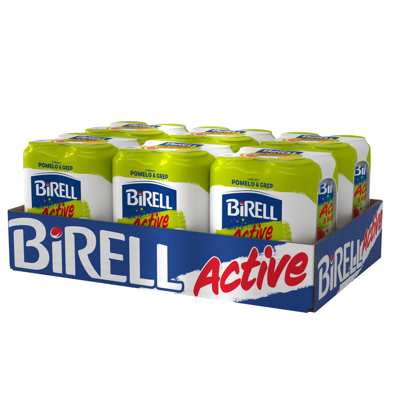 BIRELL Active Pomelo nealkoholické pivo 4 x 500 ml plech