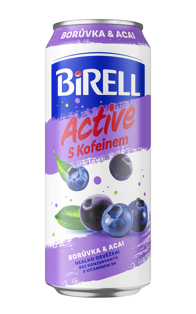 BIRELL Active 0,5L Pl Mp Borůvka