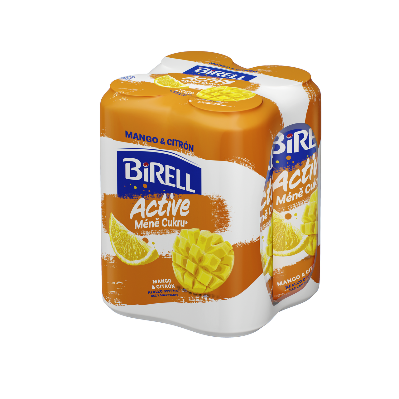 BIRELL Active Mango citron 24 x 500 ml plech