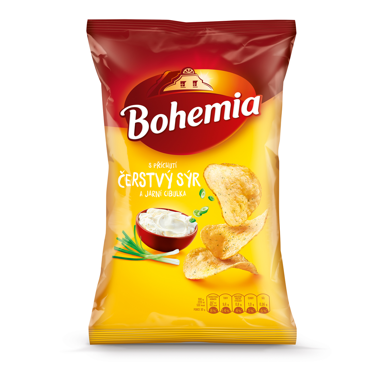 Bohemia Chips Sýr+Cibul 130 g 
