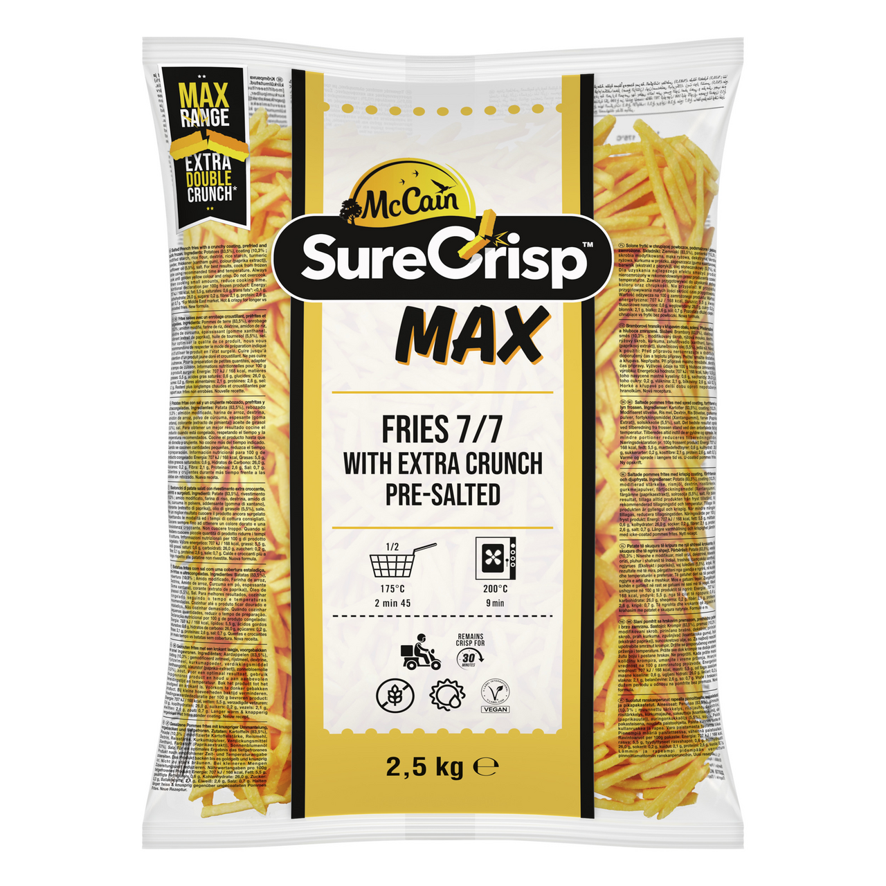 McCain SureCrisp Max Fries 7/7 mraž. 2,5 kg