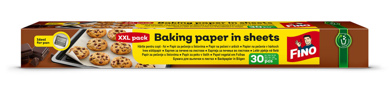 FINO Pečící papír archy 42 x 38 cm 30 ks
