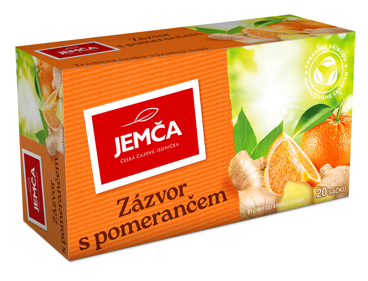 Jemča Zázvor s pomerančem bylinný čaj 20 ks