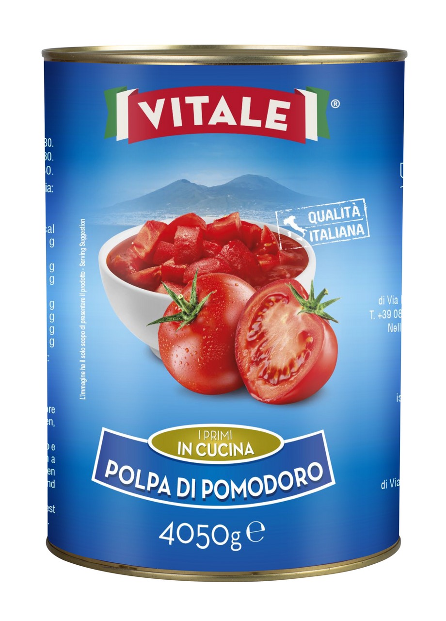 Rajčata loupaná krájená 4,050 kg