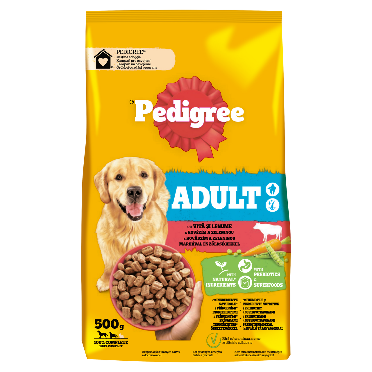 Pedigree Adult Granule hovězí zelenina pro psy 500 g