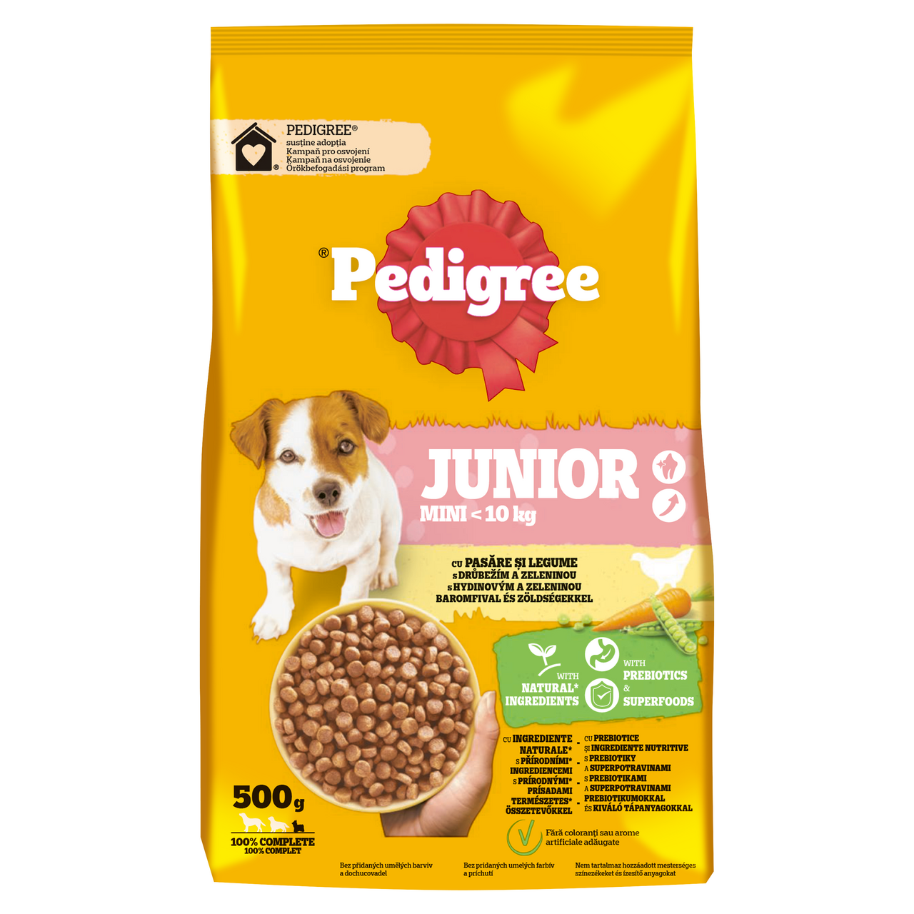 Pedigree Junior Granule drůbež zelenina pro psy 500 g