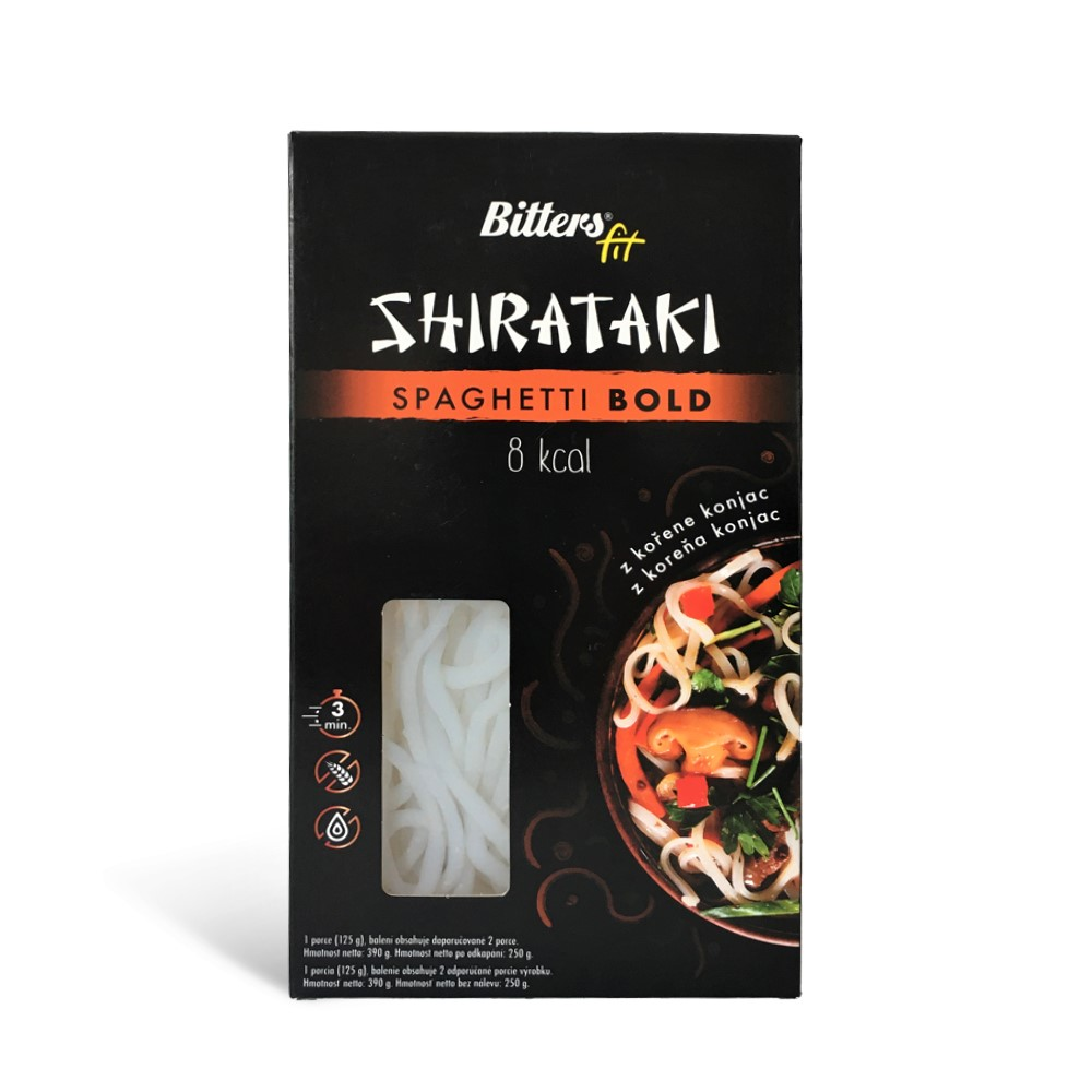 Bitters Shirataki Špagety Bold 390 g 