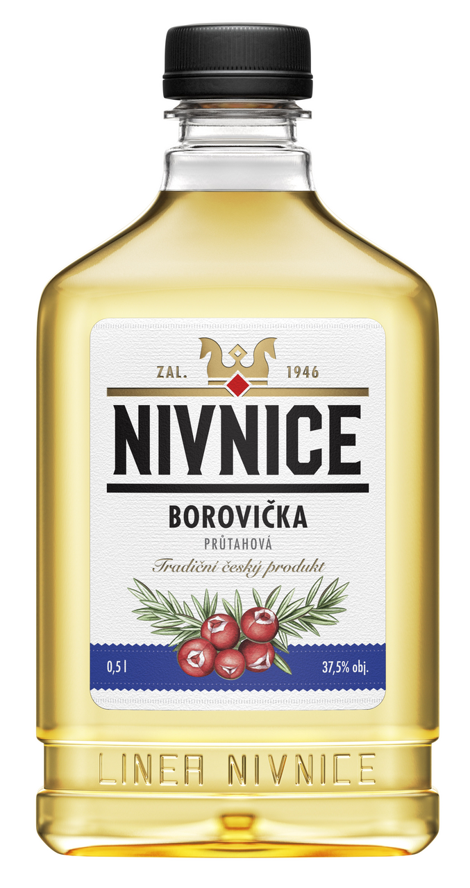 NIVNICE Borovička 37,5 % 12 x 500 ml PET