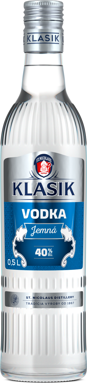 KLASIK Vodka jemná 40 % 12 x 500 ml