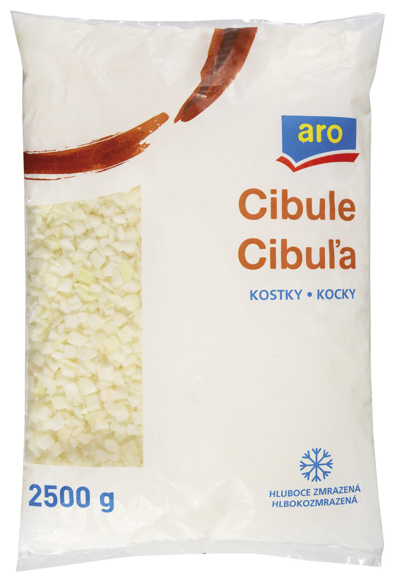 aro Cibule kostky mraž. 2,5 kg