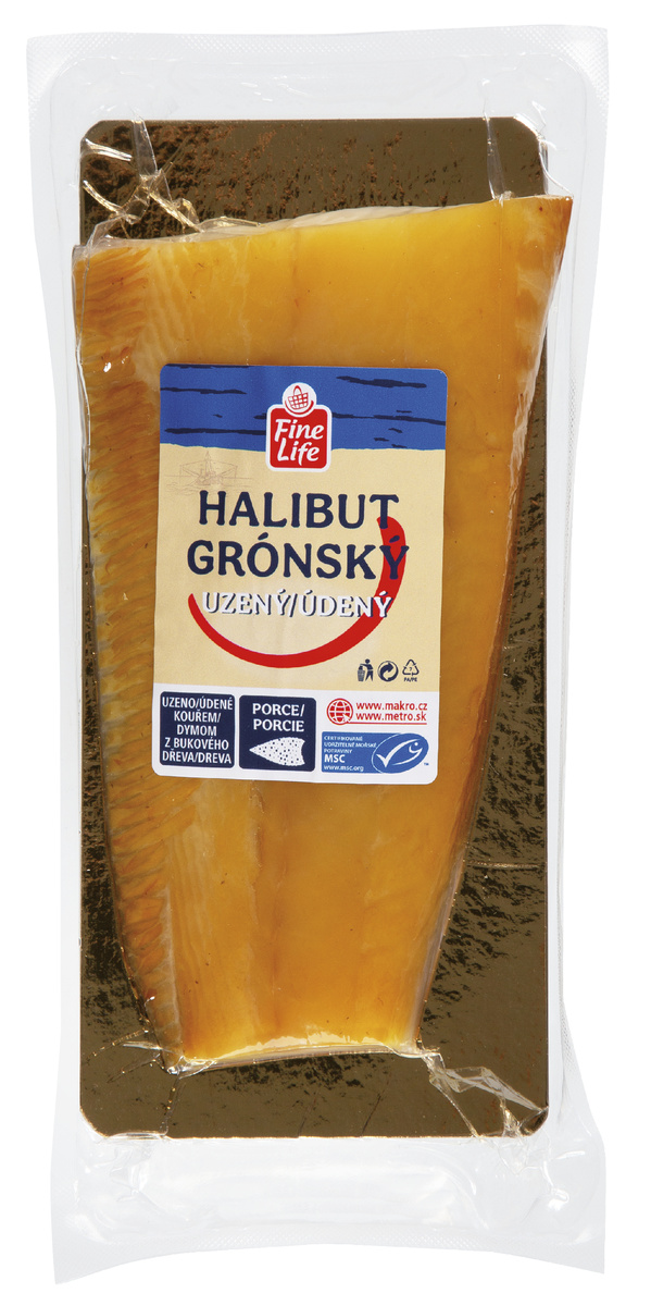 Fine Life Halibut grónský uzený porce chlaz. cca 125 g