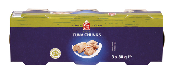Fine Life Tuňák kousky v olivovém oleji 3 x 80 g