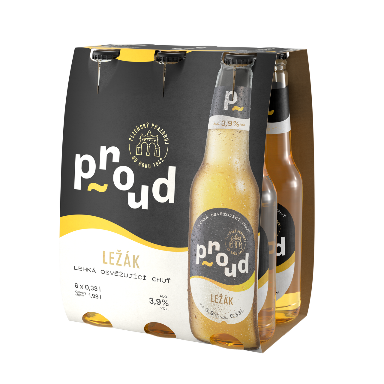 Proud ležák 6 x 330 ml vratná láhev