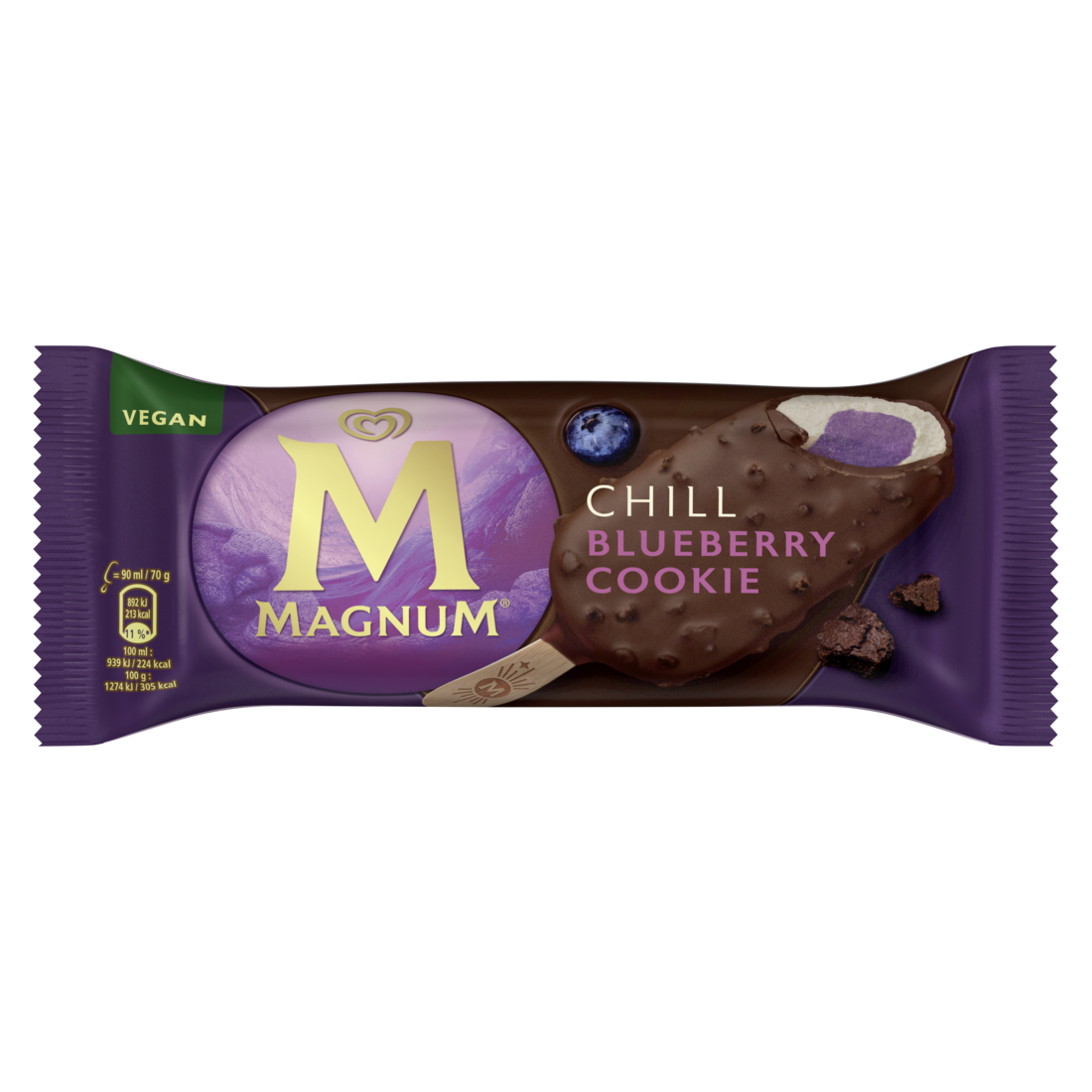MAGNUM Chill Blueberry Cookie mraž. 20 x 90 ml