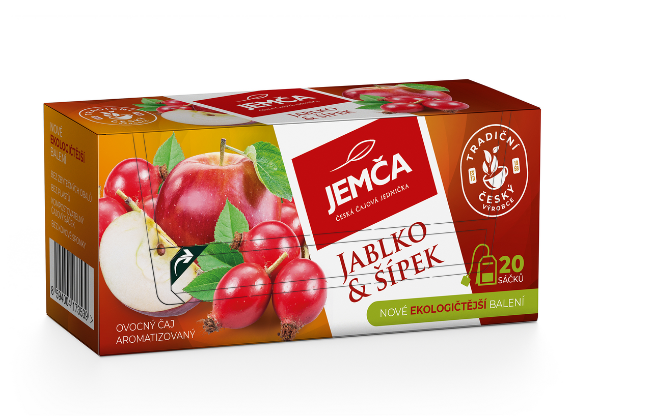 JEMČA Jablko a šípek 6 x 40 g