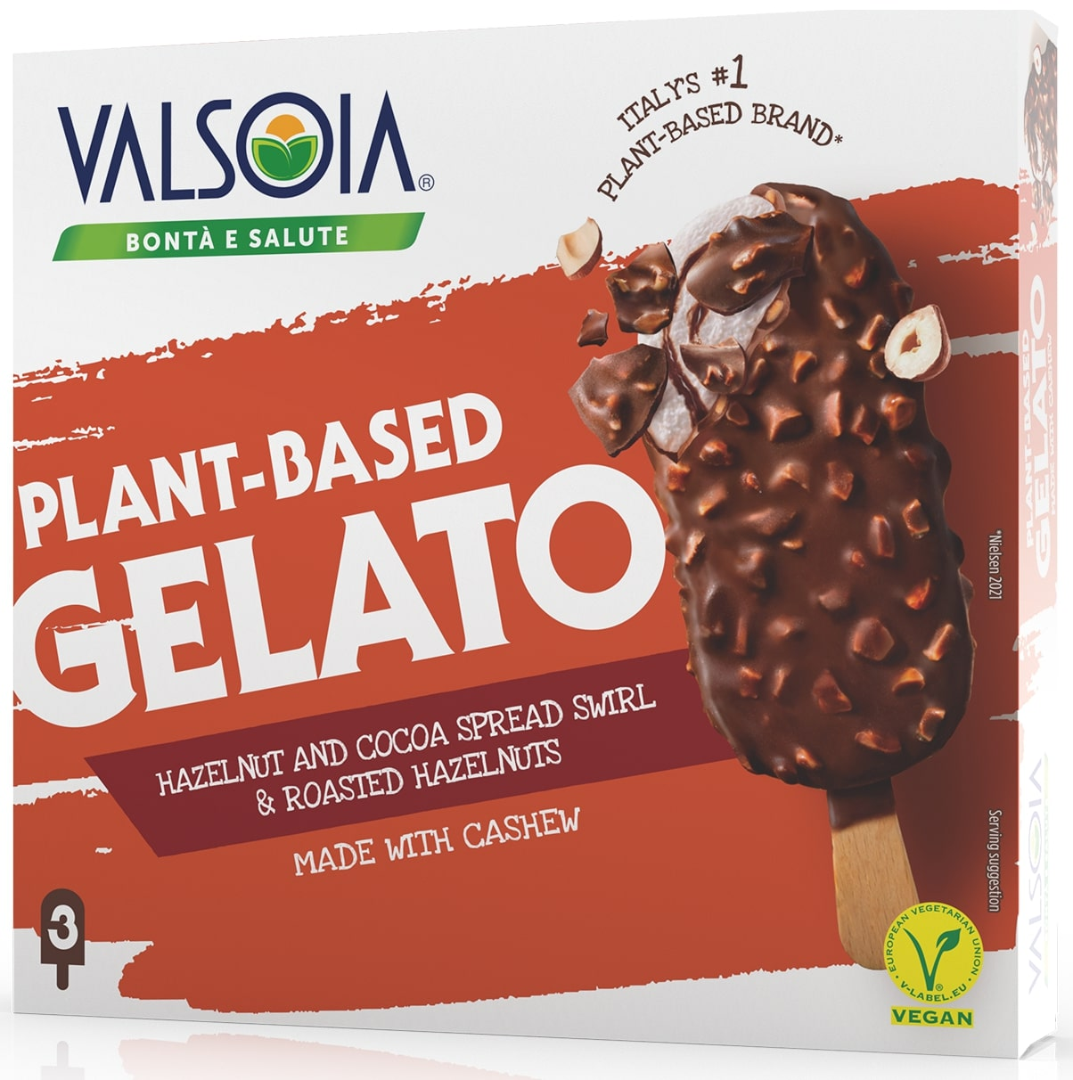 VALSOIA Kešu lískový oříšek Multipack mraž. 3 x 130 ml