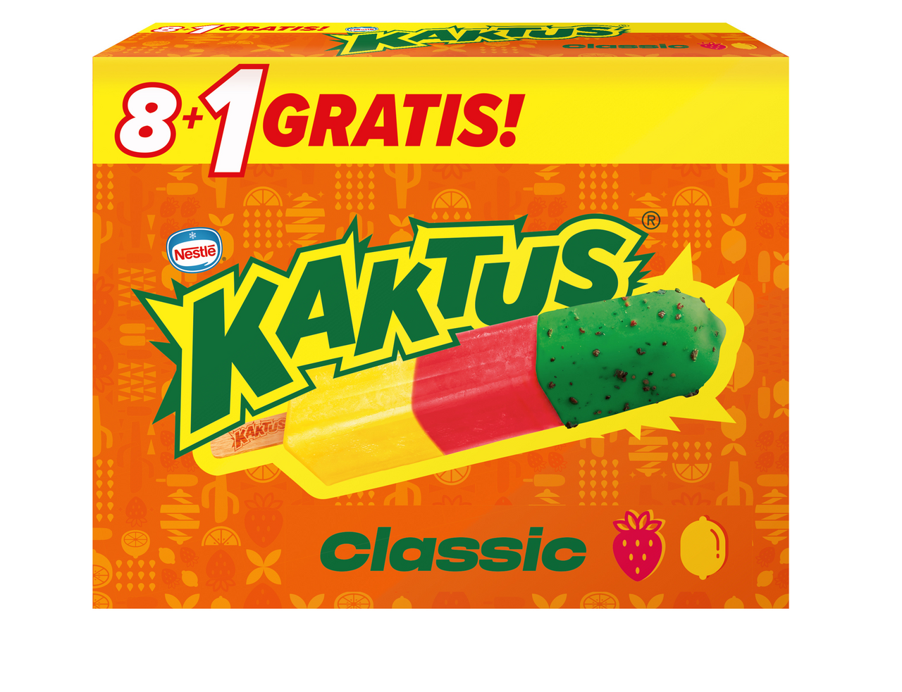 KAKTUS jahoda Multipack mraž. 9 x 45 ml