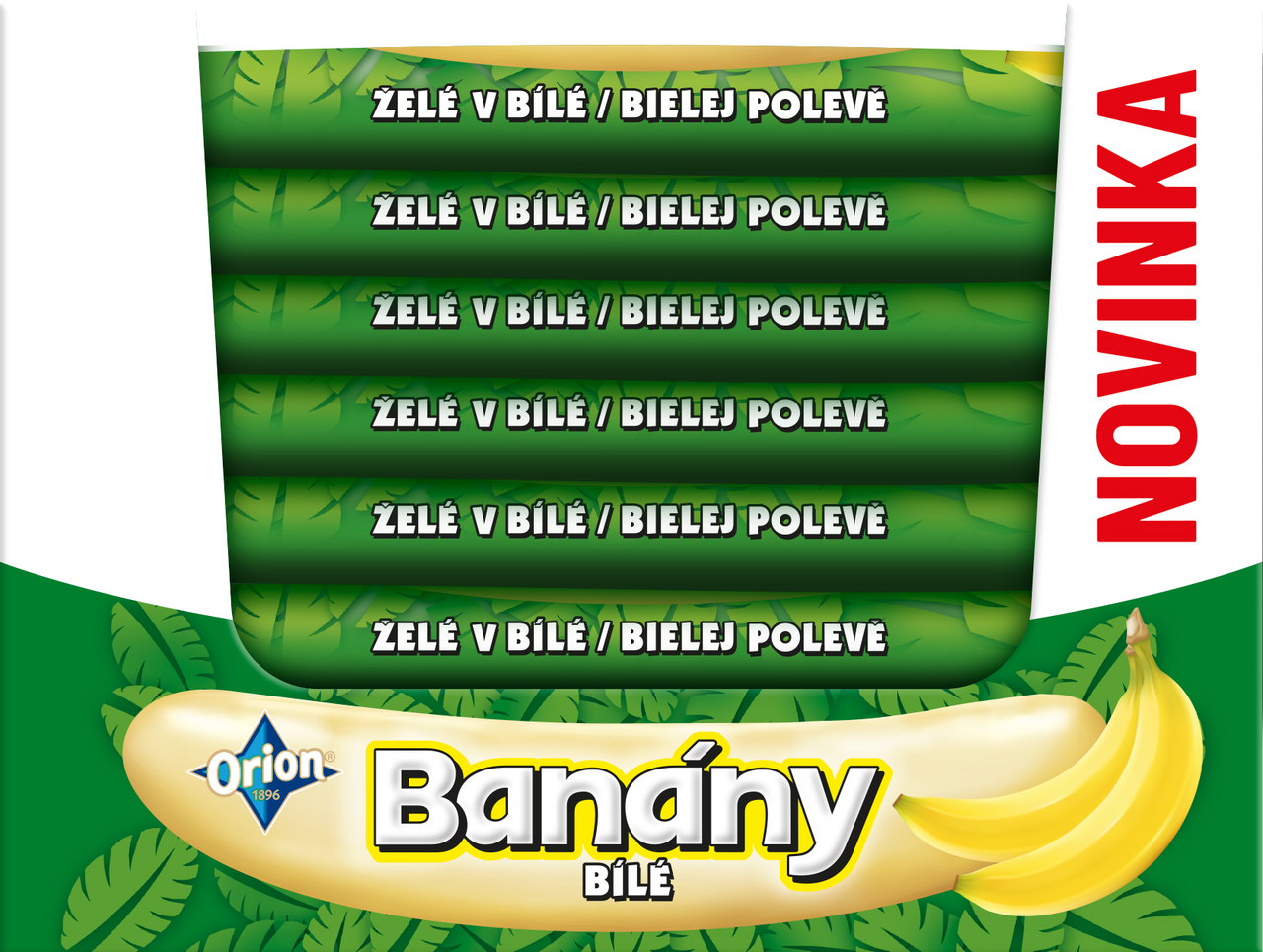 Orion Banány bílé 48 x 42 g