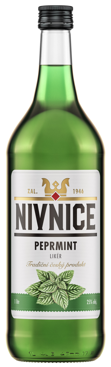 LINEA Nivnice Peprmint likér 25 % 1 l