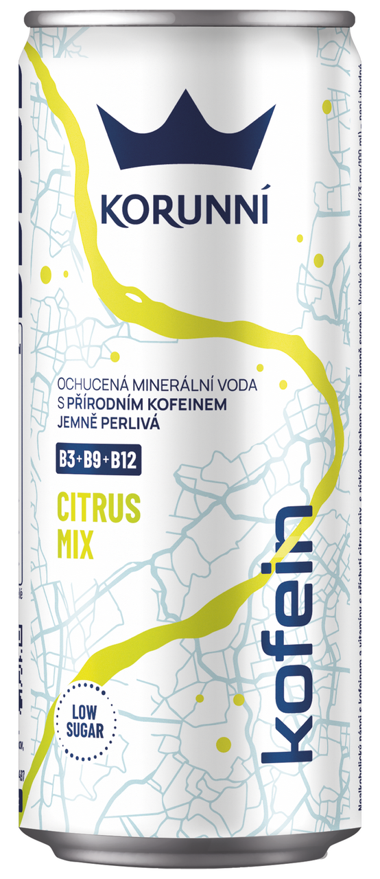 KORUNNÍ Voda minerální citrus Mix 330 ml plech