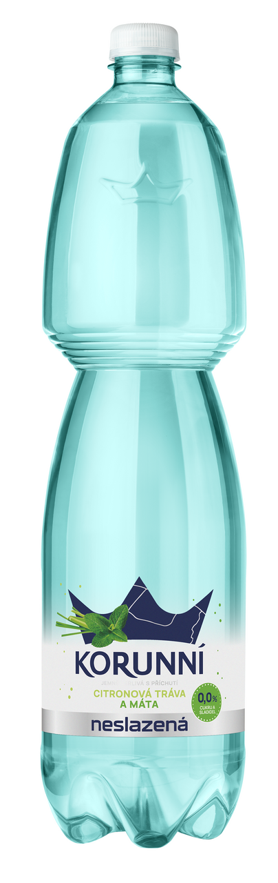 KORUNNÍ Voda minerální neslazená máta 6 x 1,5 l