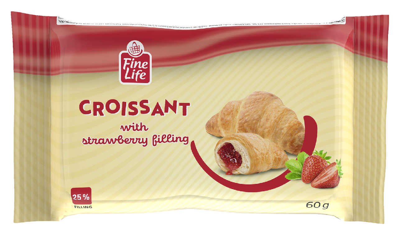 Fine Life Croissant Jahoda 60 g