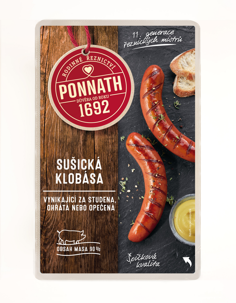 PONNATH Sušická klobása chlaz. 300 g
