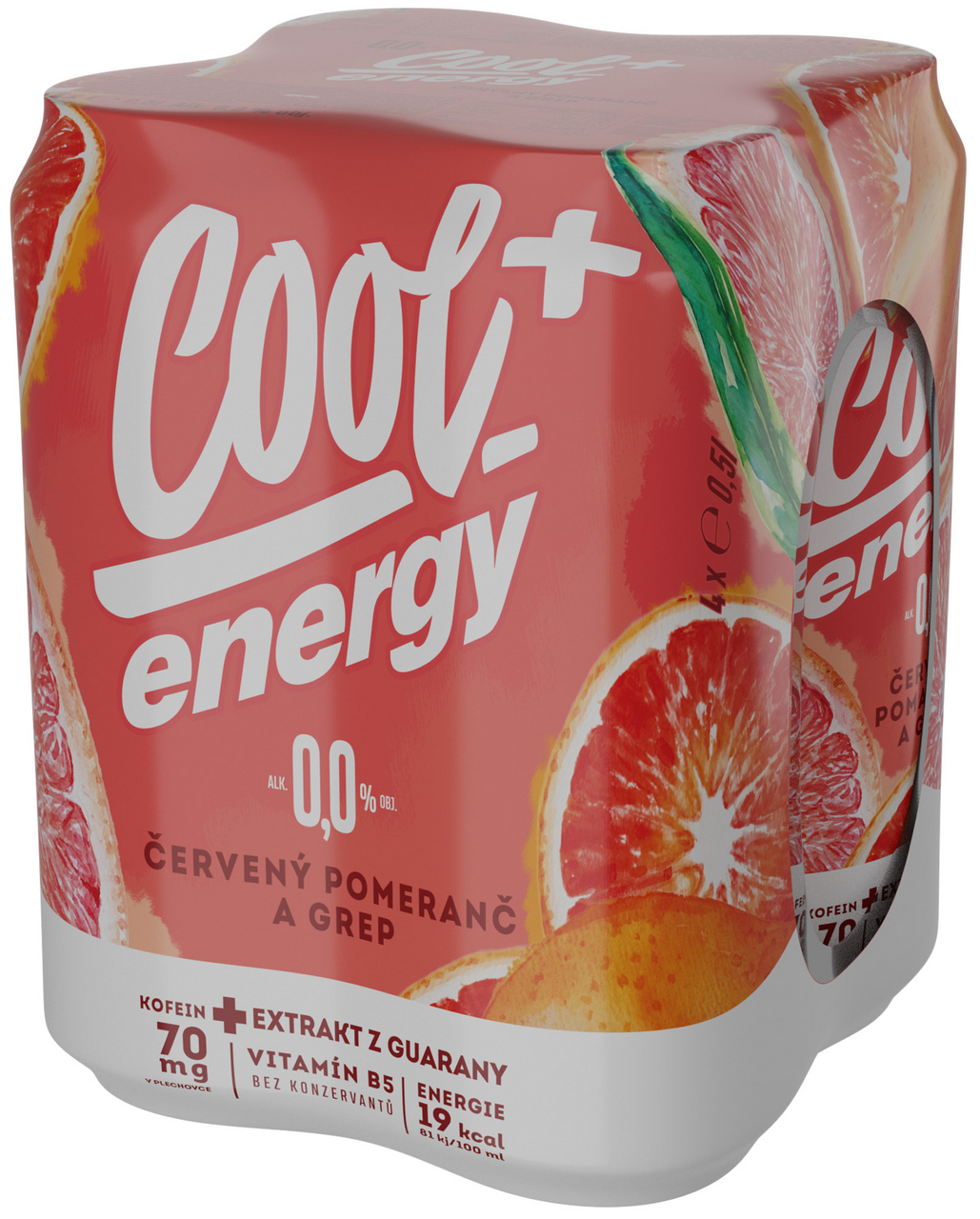Cool+ Energy 24 x 500 ml plech