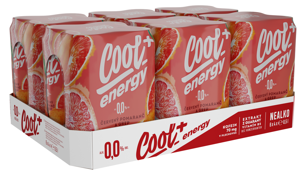 Cool+ Energy 24 x 500 ml plech