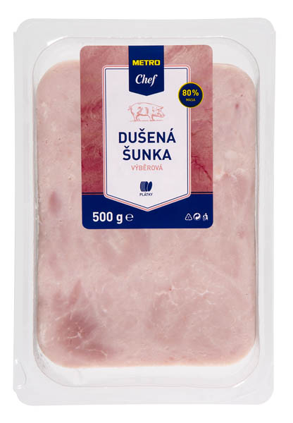 METRO Chef Šunka dušená výběrová plátky chlaz. 500 g