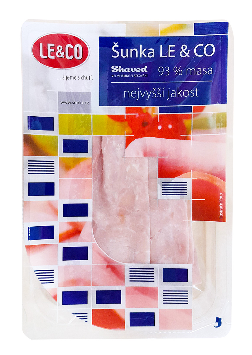LE & CO Šunka nejvyšší jakosti plátky chlaz. 100 g