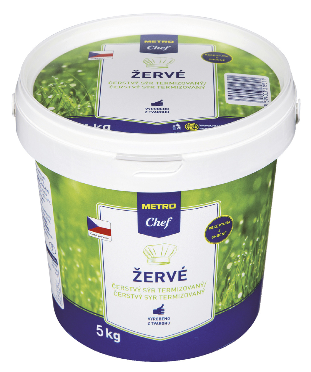 METRO Chef Žervé čerstvý termizovaný sýr 16 % chlaz. 5 kg