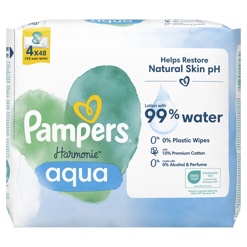 Pampers Aqua Harmonie Dětské ubrousky 192 ks