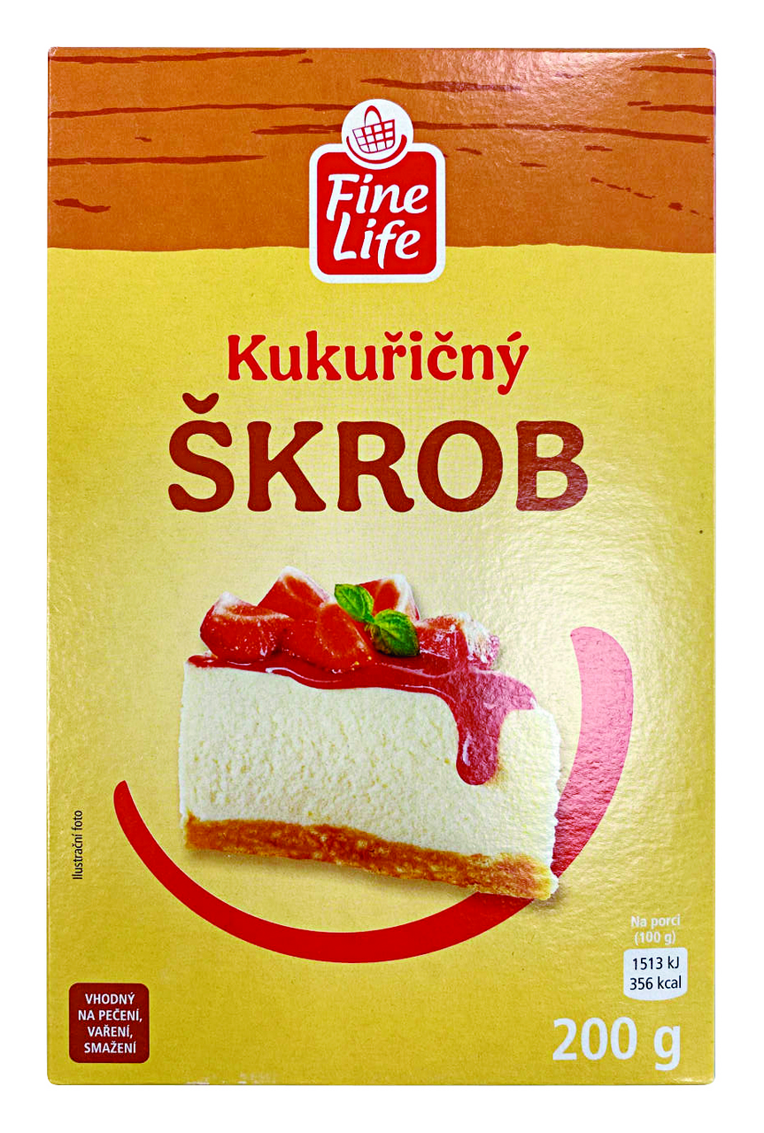 Fine Life Kukuřičný Škrob 200 g